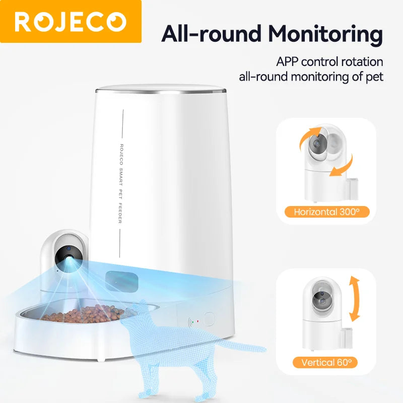 Smart Feeder Cam 4L -  Auto Pet Feeder with Camera Control