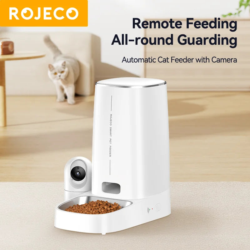 Smart Feeder Cam 4L -  Auto Pet Feeder with Camera Control